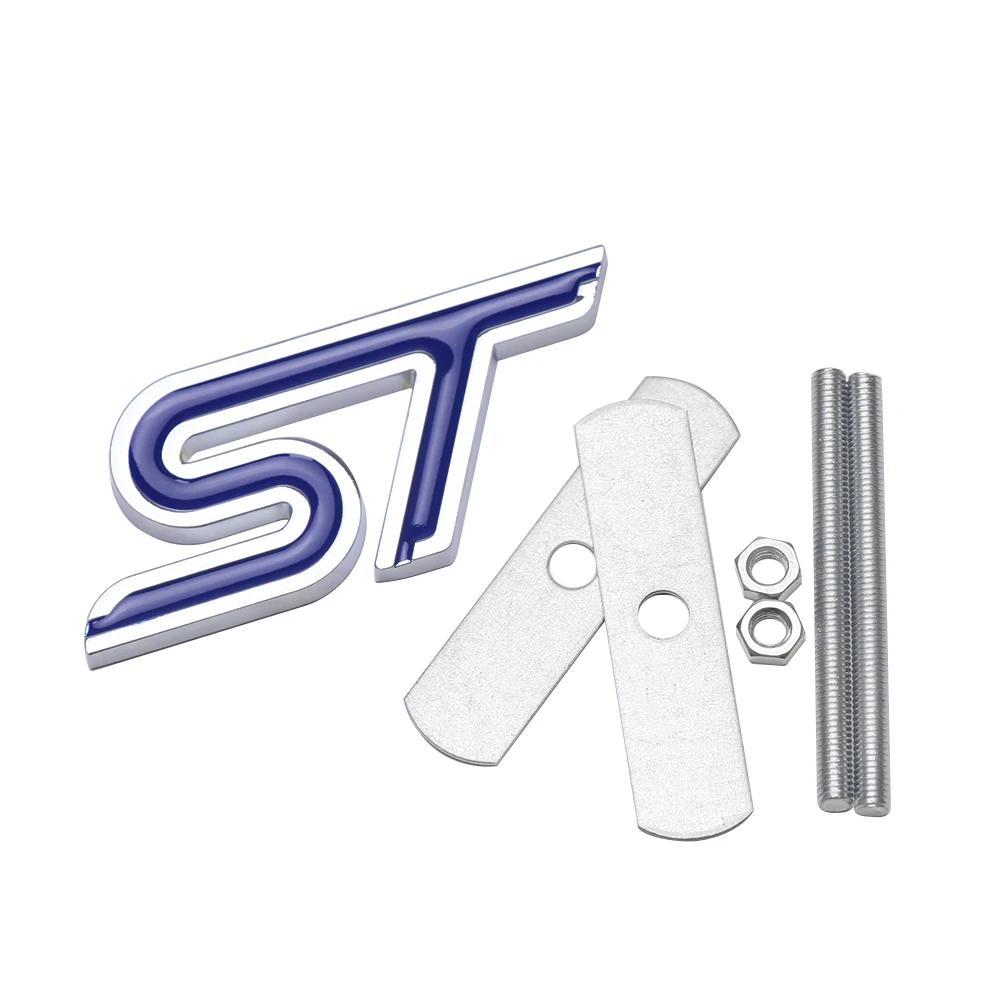 1 шт. Автомобильный алюминиевый сплав ST Эмблема Декоративная наклейка-декаль на переднюю решетку, кузов, багажник Для TAURUS Shelby Edge Ecosport Kuga Mustang