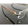 Imported men Rimless Eyeglass wood /metal  eye-ware  55-18-140 JL286093830013