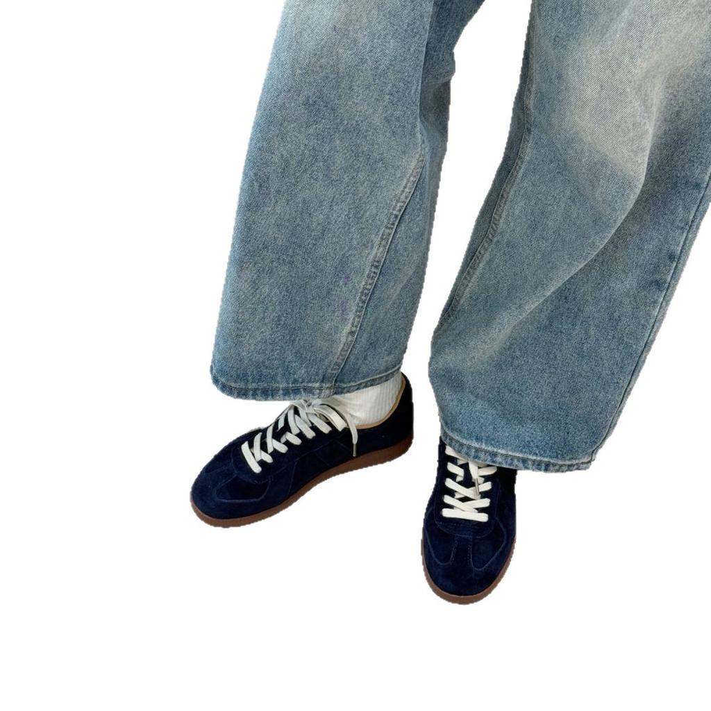 Мягкая подошва мягкая поверхность большая кожа немецкие тренировочные туфли женские туфли Форреста Гампа 2025 новые популярные универсальные кожаные спортивно-повседневные туфли