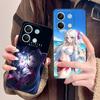Чехол для телефона Wuthering Waves Carlotta для Xiaomi POCO M6 M5 M4 M3 X7 X6 X5 X4 X3 F6 F5 F4 Pro GT 5G Черные мобильные телефоны Умный чехол