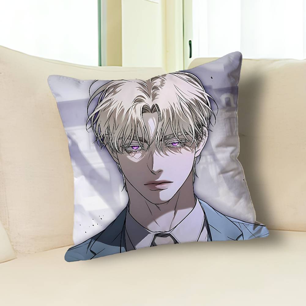 Подушки с принтами Webtoons Kiss Me If You Can для Спальни Гостиной Дивана Домашний Декор Полиэстеровая Наволочка на Подушку на Молнии