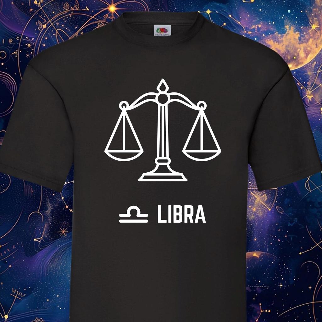 Libra Zodiac T-Shirt – Horoscope Star Sign Shirt – Astrology Gift for Libra - Birthday or Christmas Present