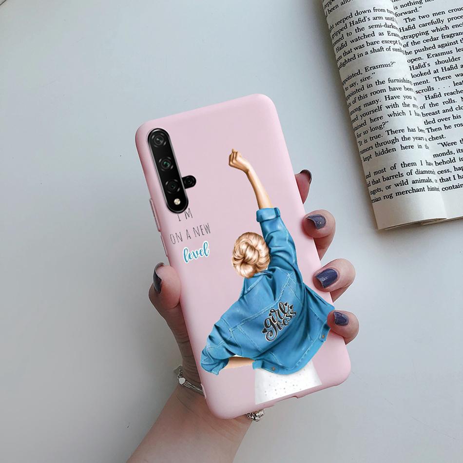 Чехол для Honor 20 Мультяшки Сердце Любви ТПУ Funda Для Huawei Honor 20 Pro Lite YAL-L21 YAL-L41 20S MAR-LX1H Задняя Крышка Чехол для Телефона