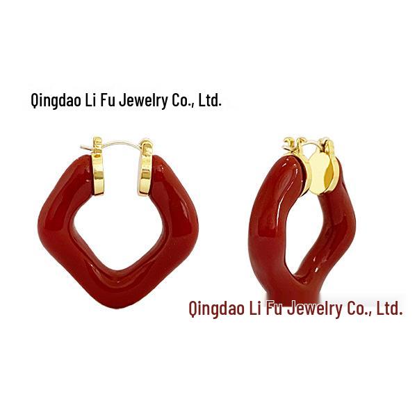 Лиза Стиль 2021 Модные Геометрические Круглые Серьги: Дизайн в стиле легкой роскоши