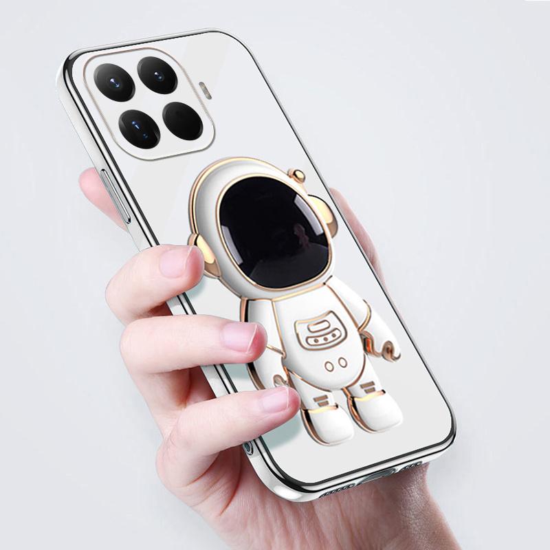 For Xiaomi 15T Pro Case Shining Astronaut Spaceman Bracket Holder Design soft plating For Xiaomi 15T Back cover