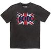 AC/DC 'Flag' Charcoal Grey Stone Wash T Shirt - NEW OFFICIAL