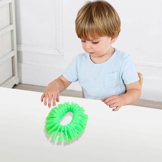 Антистрессовая яркая цветная игрушка, экологически чистый браслет без запаха, мягкая эластичная разминаемая декомпрессионная игрушка для детей и взрослых