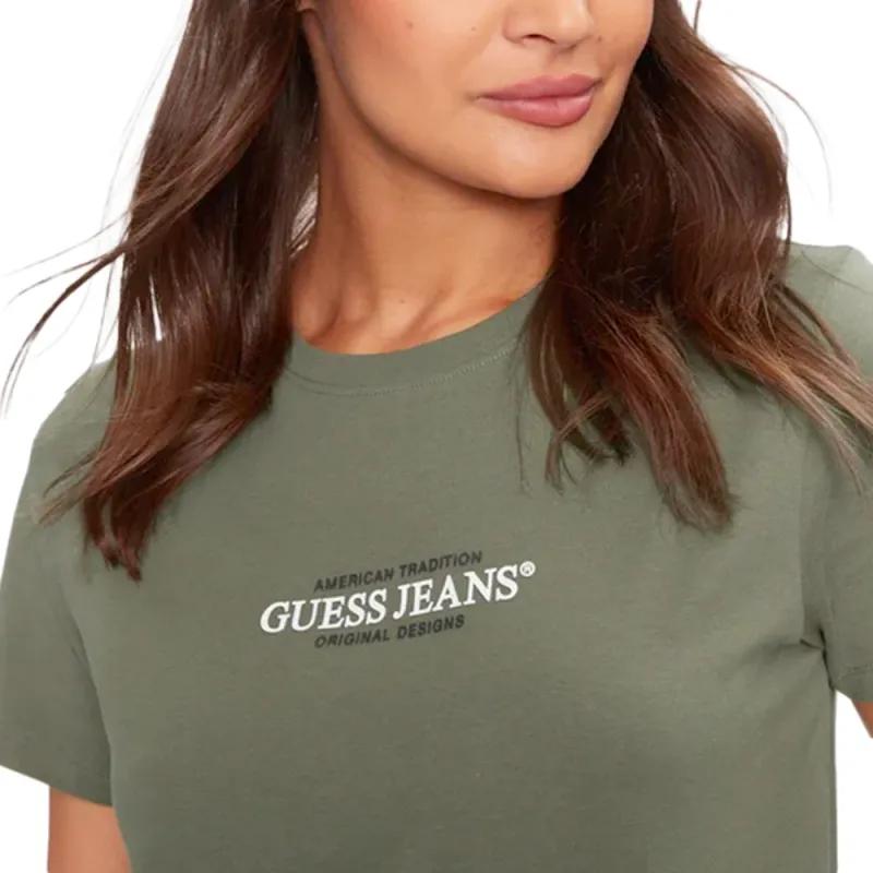 Guess American Tradition T-Shirt cotton blend kaki