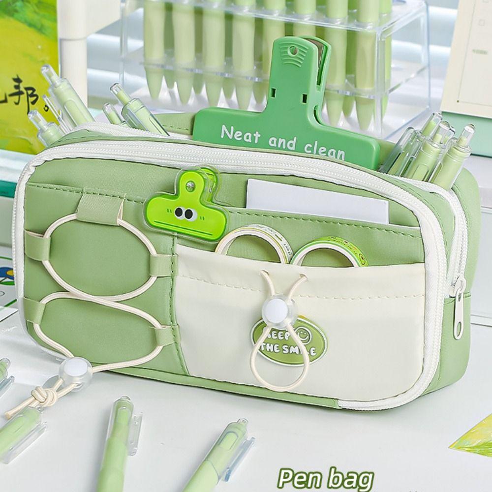 Multifunctional Cartoon Pencil Case Large Capacity Stationery Storage Bag  Office Supplies