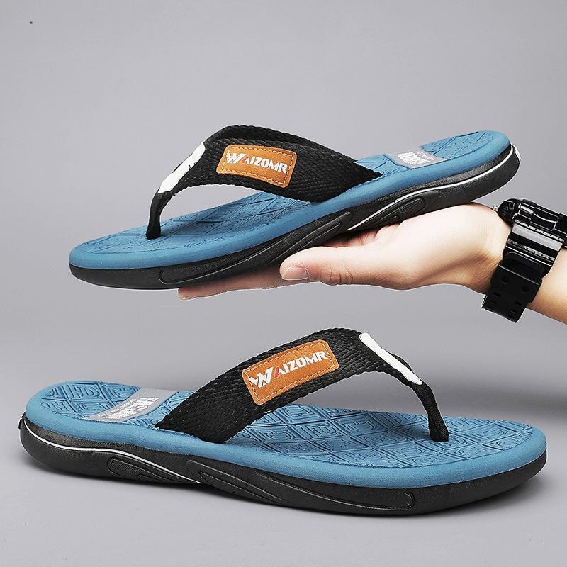 Comfortable & Lightweight Flip-Flops | Classic Black & White Design | Slip-Resistant Soles for Daily & Beach Wear | European Summer Hot Sale