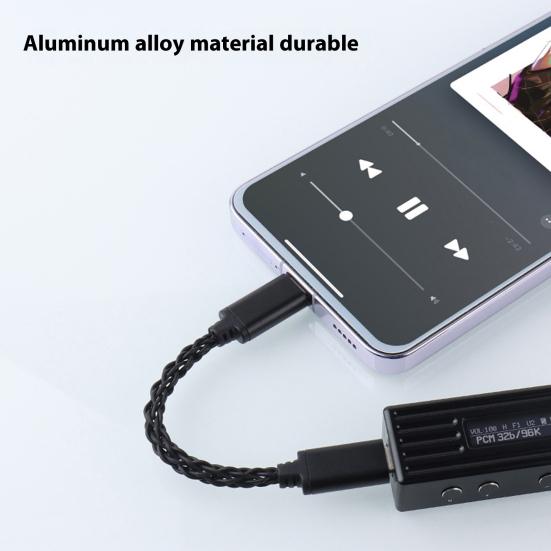 Кабель-адаптер Type-C - Type-C, стабильное соединение, не требуются драйверы, Plug-Play, универсальный усилитель для наушников, радиокабель