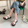 Ladies Fashion Retro Platform Sandals