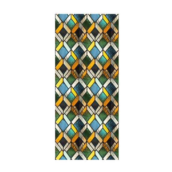 Yousheng Винтажная наклейка из витражного стекла Съемная Водонепроницаемая Статическая наклейка на окно Дом Офис Комната Церковь Декоративная Конфиденциальная Оконная пленка