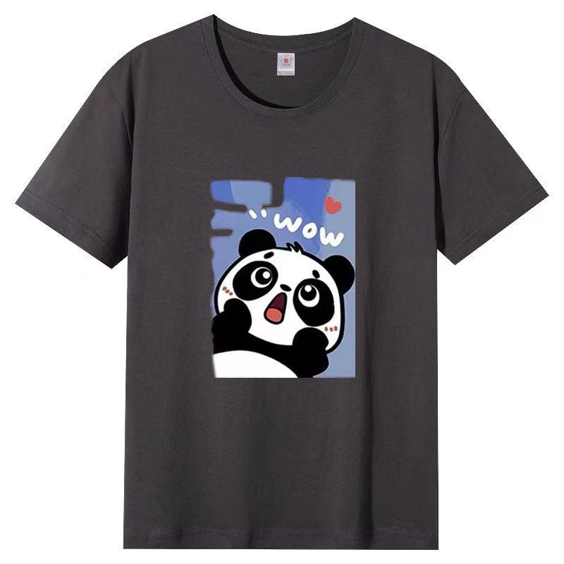 Женская летняя популярная футболка с короткими рукавами из хлопка, дышащая, свободная футболка с принтом, повседневная