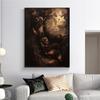 Fantasy Mermaid Painting Canvas Print Poster Vintage Wall Art Siren In Ether Abstract Picture for Living Room Home Decor Cuadros