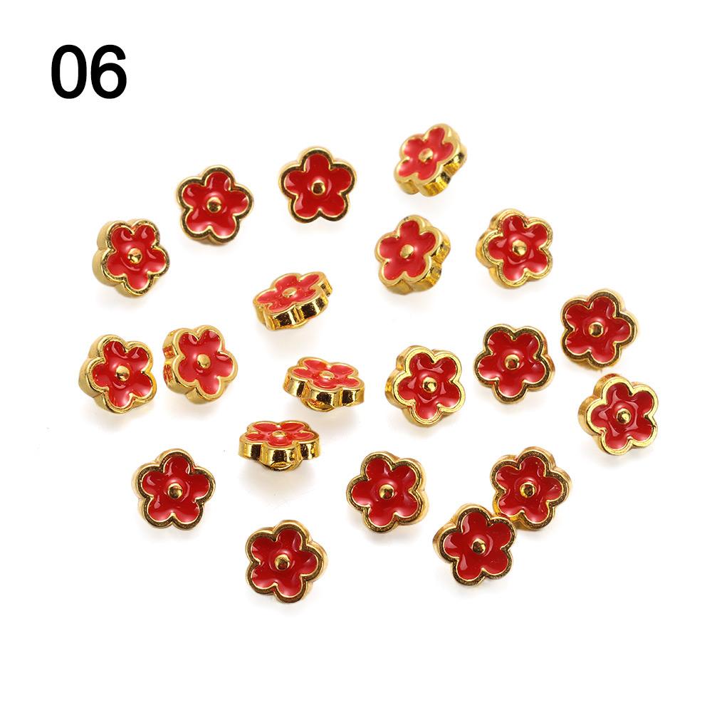 20pcs 5.5mm Flower Buckles Handmade DIY Doll Clothes New Stuffed Toys Accessories  1/6 Doll