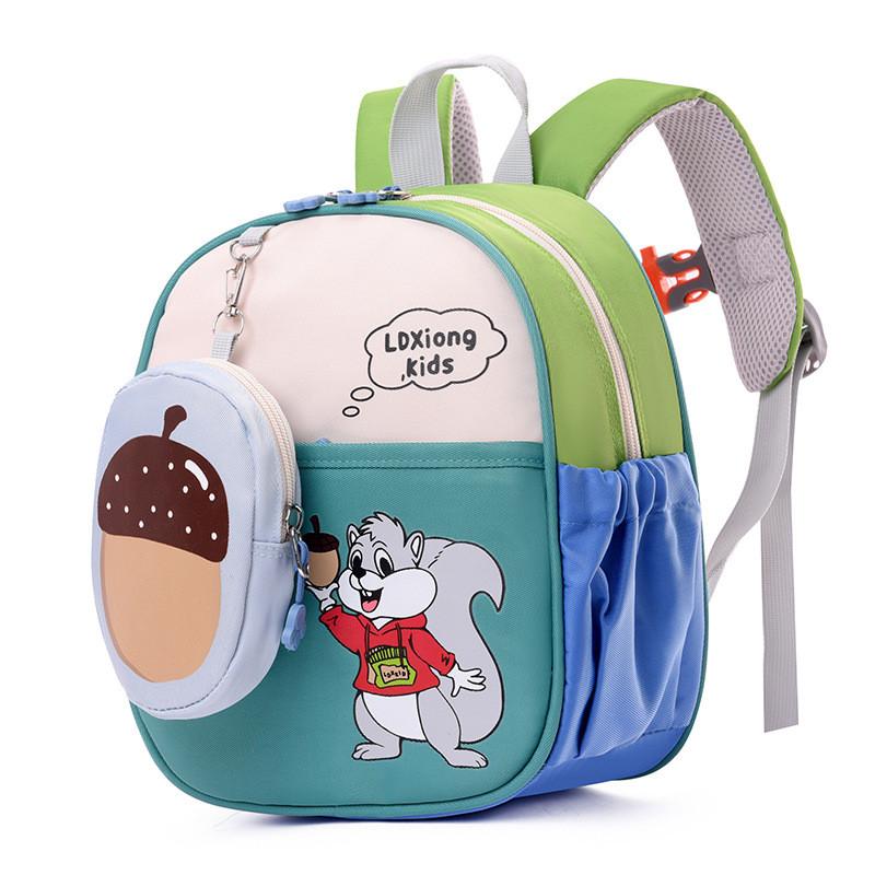 New Colorful Children's Backpack Cute Dual Color Kindergarten Bag With Breathable Design