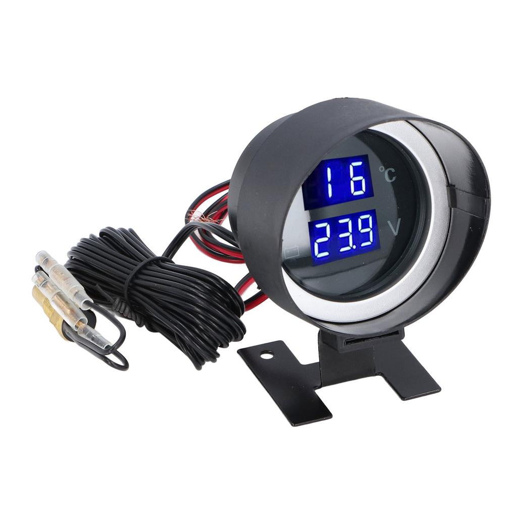 2 в 1 цифровой вольтметр для измерения температуры воды, высокая точность, универсальный, подходит для автомобилей, грузовиков, автофургонов от 12 В до 36 В