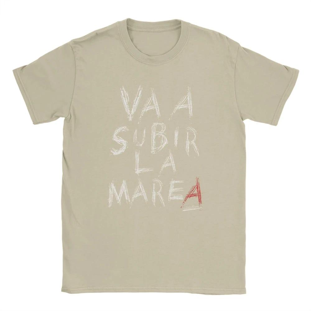 Va A Subir La Marea Испанская Цитата Текст Граффити Футболка Повседневная Мотивационная Унисекс Черный Хлопок Женские и Мужские Футболки