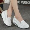 Women's Fashion Casual Solid Slip On Wedges Thick Bottom Platforms Work Shoes