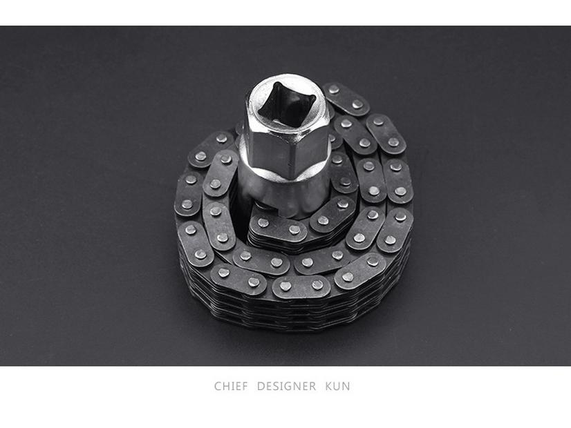 Трехзубцовый цепной ключ для масляного фильтра Green Forest