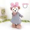 Cushu Cush Duffy Shellie May Костюм Мягкие игрушки Товары для животных Одежда Длинный рукав Длинное серое трикотажное платье и лента Комплект из 2 предметов cds478s Футболка-наряд
