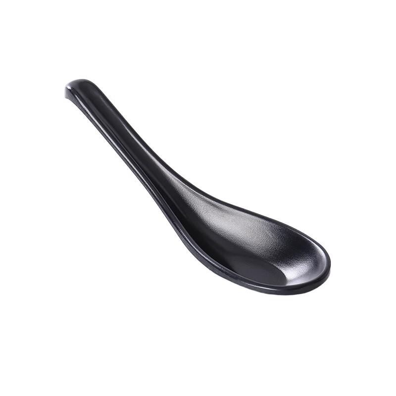 Japanese Style Melamine Long-Handled Soup Spoon with Hook