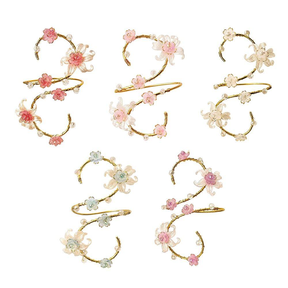 Adjustable Upper Arm Bracelet Handmade Statement Arm Jewelry Fashion Floral Arm Band Women