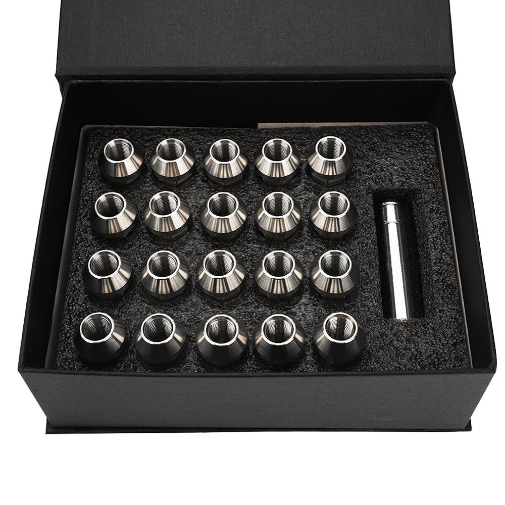 20PCS Stainless Steel Lug Nuts M12x1.25 M12x1.5 M14x1.5 M14x2 1/2-20 Wheel Nuts Bolts For Mazda KIA Lincoln Suzuki