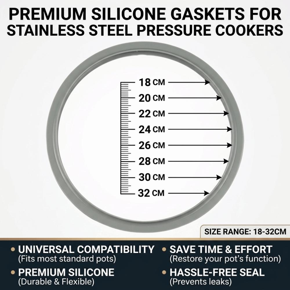 2-8L Pressure Cooker Sealing Ring 18-32cm Replacement Part Silicone Rubber Gasket  Cooker Parts