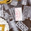 12 Листов Белые Чернила Кружевные ПЭТ Наклейки, Винтажный Прозрачный Декор, Для Дневника DIY Водонепроницаемый Материал для Коллажа