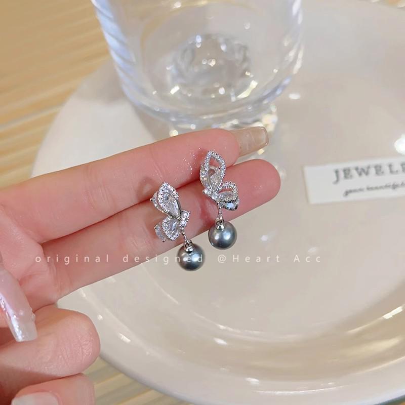 Серьги-бантики с кисточками в корейском стиле класса люкс — элегантный длинный дизайн для женщин