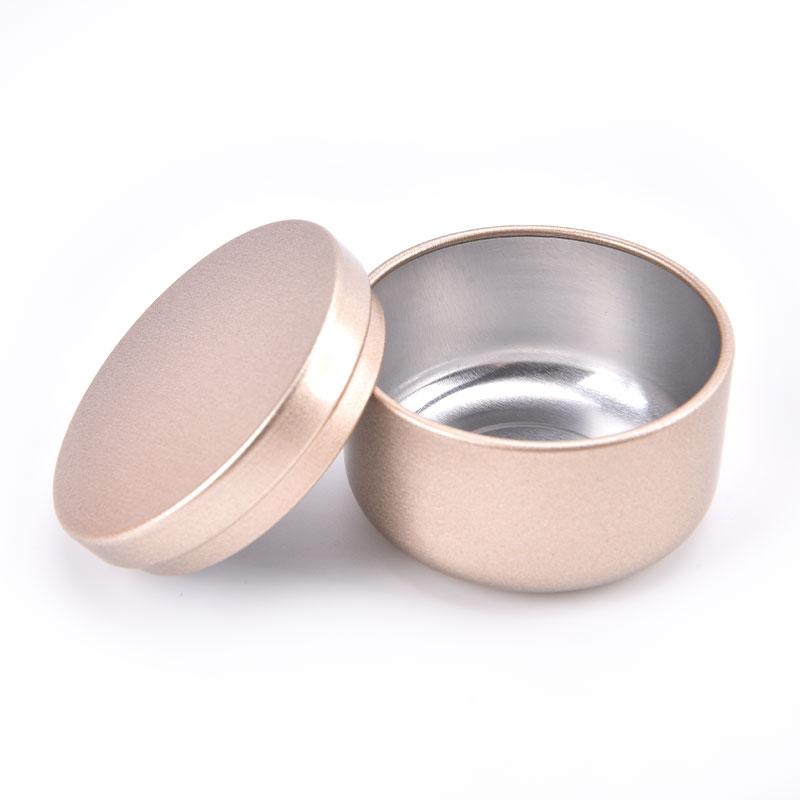 Олово для свечей Круглая металлическая жестяная коробка Олово для свечей Алюминиевая банка для хранения Дорожная банка для свечей