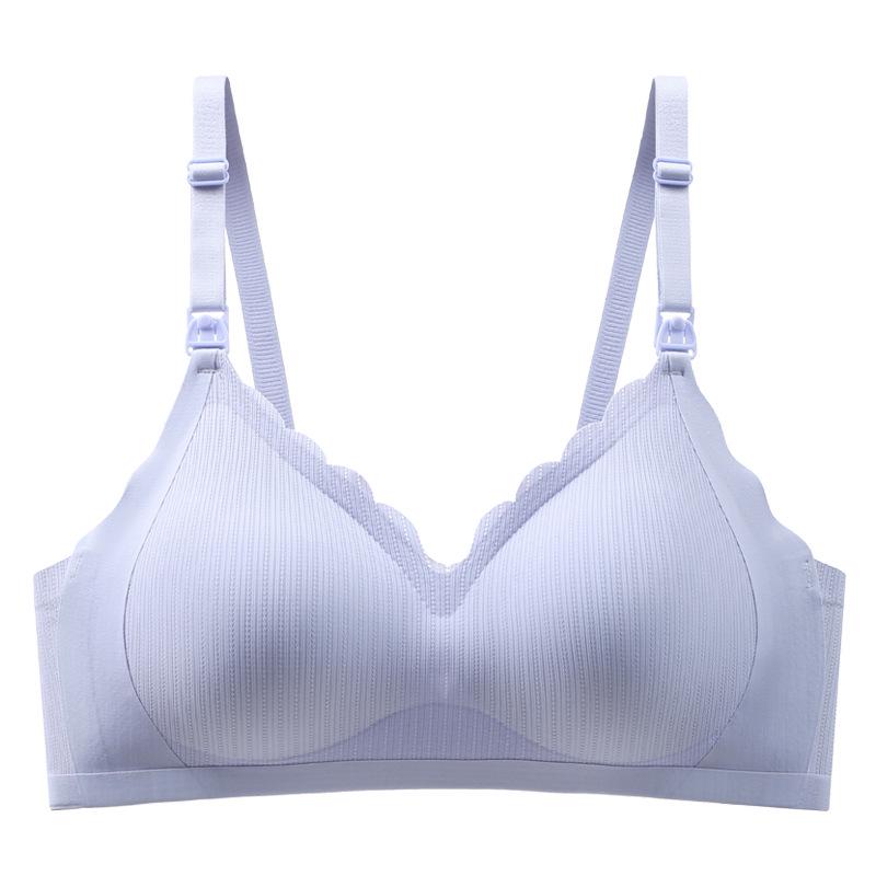 Бюстгальтер для беременных: Без косточек, с защитой от провисания, легко открывается для кормления, тонкий дизайн, идеально подходит для всех стадий беременности.