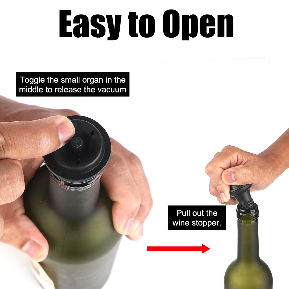 Пробка для бутылки красного вина, пробка для бутылки, герметик для шампанского, свежая, сохраняющая свежесть, креативная портативная кухонная барная утварь, вакуумная винная пробка