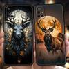 Чехол для телефона для Oneplus 13R 12R 13 12 10T 10R Nord N100 N200 N10 10 9 9R 9RT CE 2 Z Pro 5G Мягкий ТПУ Чехол Олень Личи Рисунок Сумка