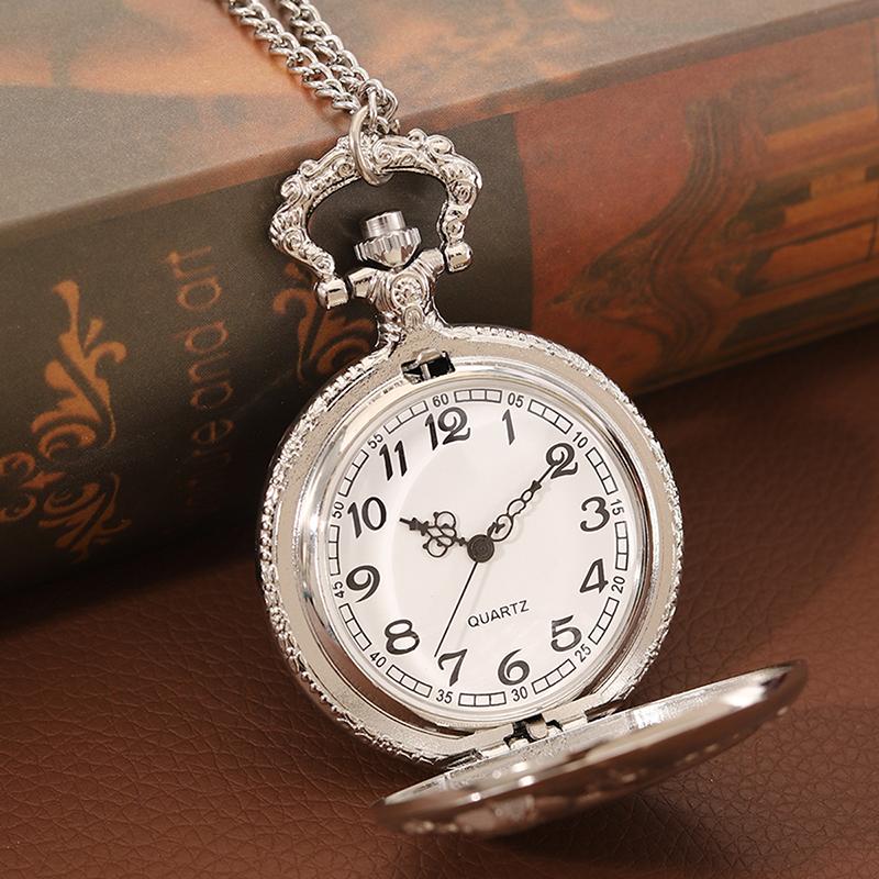 Fashion Classic Men's Quartz Watch Vintage Memorial Necklace Pendant Pocket Watch,ideal Choice for Gifts To Men and Women