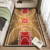 Basketball Court Non-slip Area Rug Machine Washable Large Crystal Velvet Carpet for Living Room Bedroom Decor