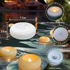 Flameless LED Floating Waterproof Plastic Candles Tea Light Romantic Flickering Votive Wax Tealight for Party Bathroom Decor