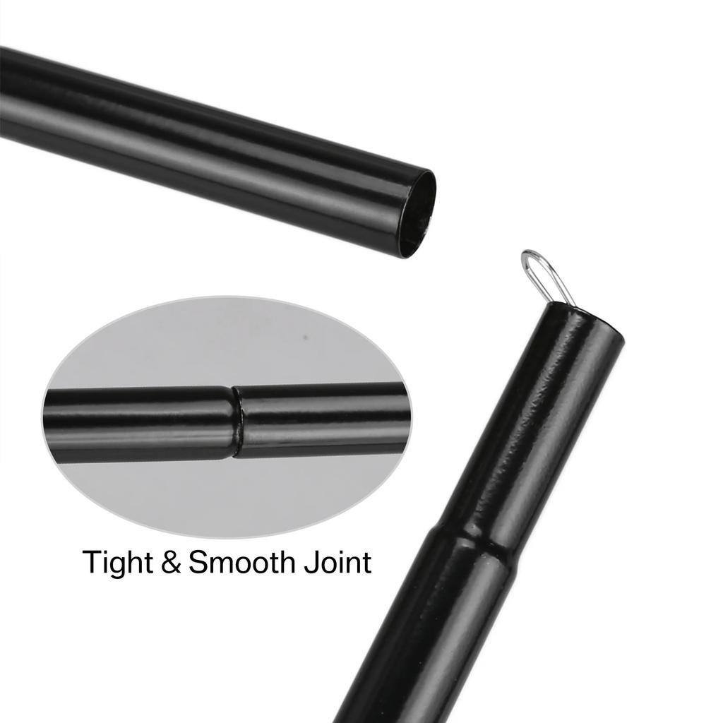 Набор из 2 регулируемых стоек для тента, стальные стержни для навеса от солнца, кемпинга, запасные, с колышками и веревками