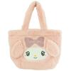 Yasuda Tsusho Die-Cut Fur Tote Bag, My Melody, Approx. H20 X Top Width 30 X Bottom Width 20 X D9cm, MM11