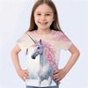 Детские мультяшные футболки с милым принтом единорога, разноцветные, модные, мягкие и удобные