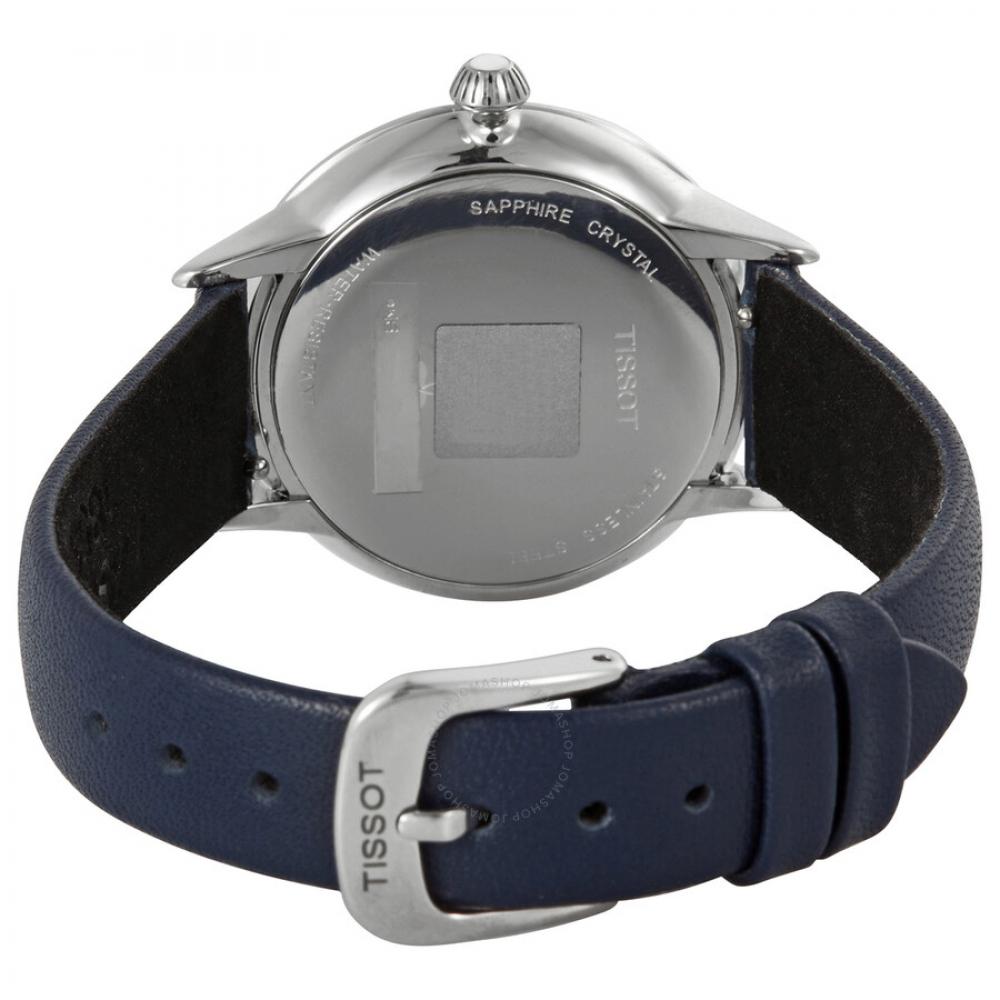 Tissot Odaci T кварцевые женские часы с бриллиантами и белым перламутровым циферблатом T133.210.16.116.00