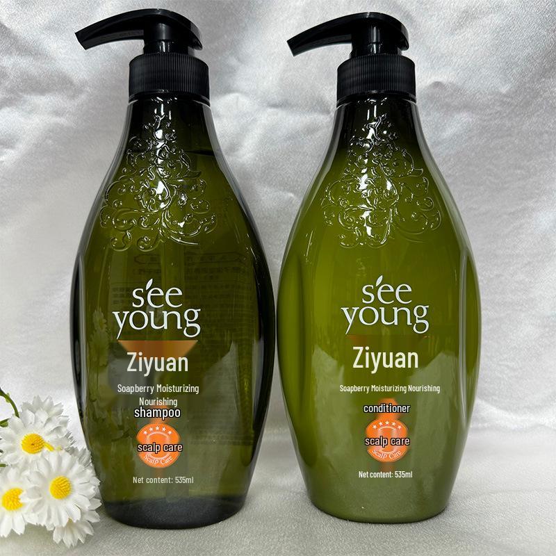 Zhiyuan Silicone-Free Oil Control & Anti-Dandruff Shampoo Conditioner with Tea Seed & Soapberry, 535ml