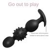 Большие силиконовые анальные бусины анальная пробка встроенный шарик массаж простаты мастурбация секс-игрушки для женщин мужчин геев пар взрослые игры