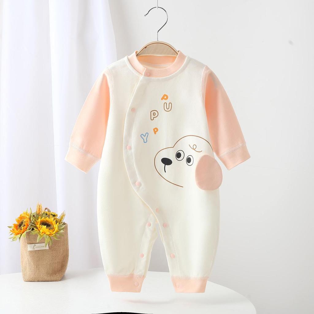 Pure Cotton Baby Romper - Newborn Spring/Autumn Jumpsuit Pajamas, Four Seasons Style