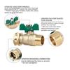 Heavy Type T Brasses Water Pipe Fitting Leakproof Easyly Installation For Gardening Tool And Equipment
