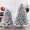PE смешанное шифрование флокированное белое рождественское дерево большой супермаркет уличное рождественское имитационное дерево
