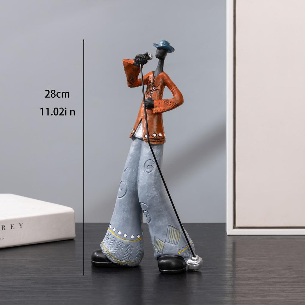 1 статуэтка из смоляной группы, креативная скульптура-модель инструмента, украшение для дома в скандинавском стиле для гостиной, веранды и кабинета