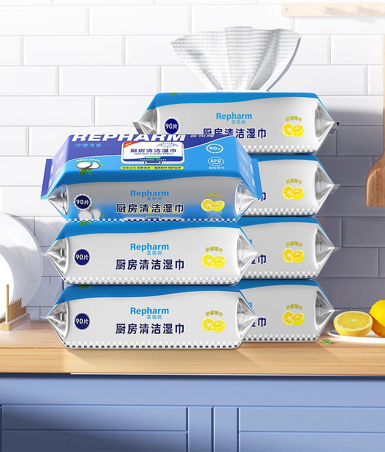 Lipam Kitchen Wipes - 4 Packs, 360 Pieces